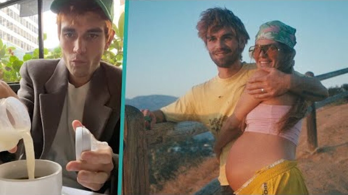 Ο KJ Apa πίνει τον καφέ του με μητρικό γάλα