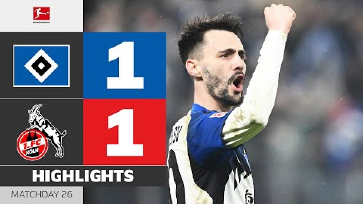 Vieira With A Touch Of Magic! | HAMBURGER SV - 1. FC KÖLN | Highlights | Matchday 26 – Bundesliga