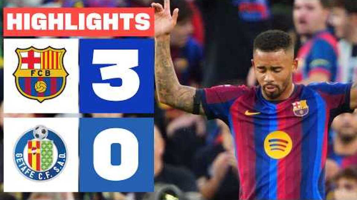 FC BARCELONA 3 - 0 GETAFE CF | RESUMEN LALIGA EA SPORTS