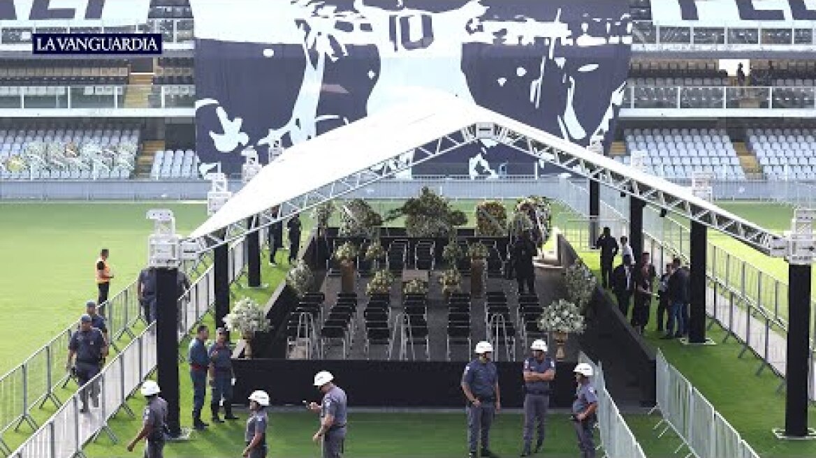 DIRECTO: Velatorio de Pelé en la ciudad de Santos