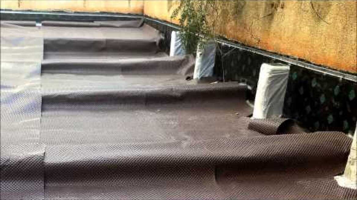 Μόνωση υπογείου - ζαρντινιέρας