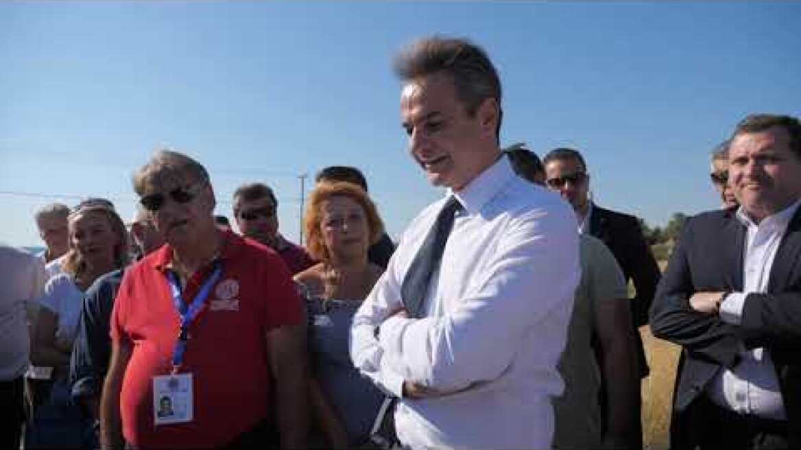 Η επίσκεψη του Κυριάκου Μητσοτάκη στο Μάτι