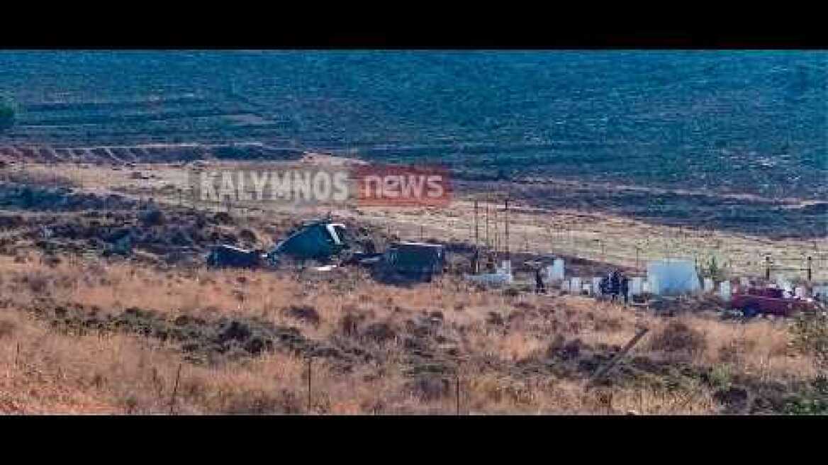 Κάλυμνος: Αναγκαστικής προσγείωσης στρατιωτικού ελικοπτέρου  – Σώοι οι 6 επιβαίνοντες