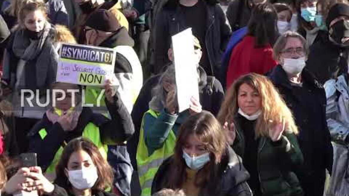 France: Protesters gather against "global security" bill in Paris