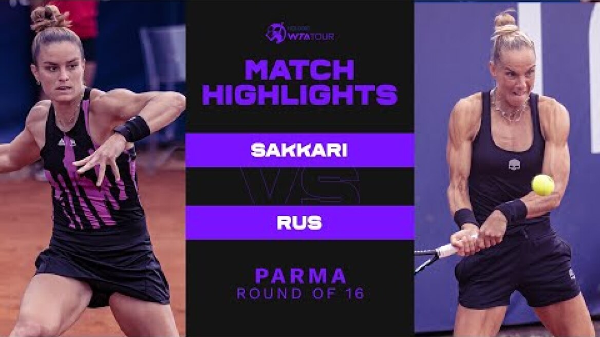 Maria Sakkari vs. Arantxa Rus | 2022 Parma Round of 16 | WTA Match Highlights
