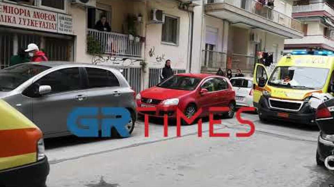 Πτώση γυναίκας από μπαλκόνι σε πολυκατοικία στη Θεσσαλονίκη