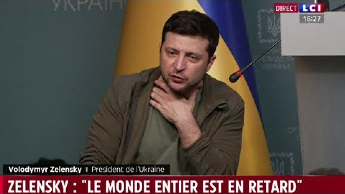 Zelensky : sa première conférence de Presse sur la guerre en Replay