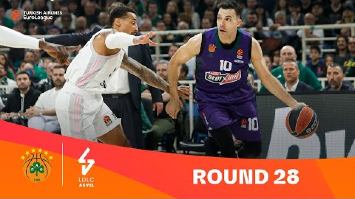 Panathinaikos-ASVEL | Round 28 Highlights | 2023-24 Turkish Airlines EuroLeague
