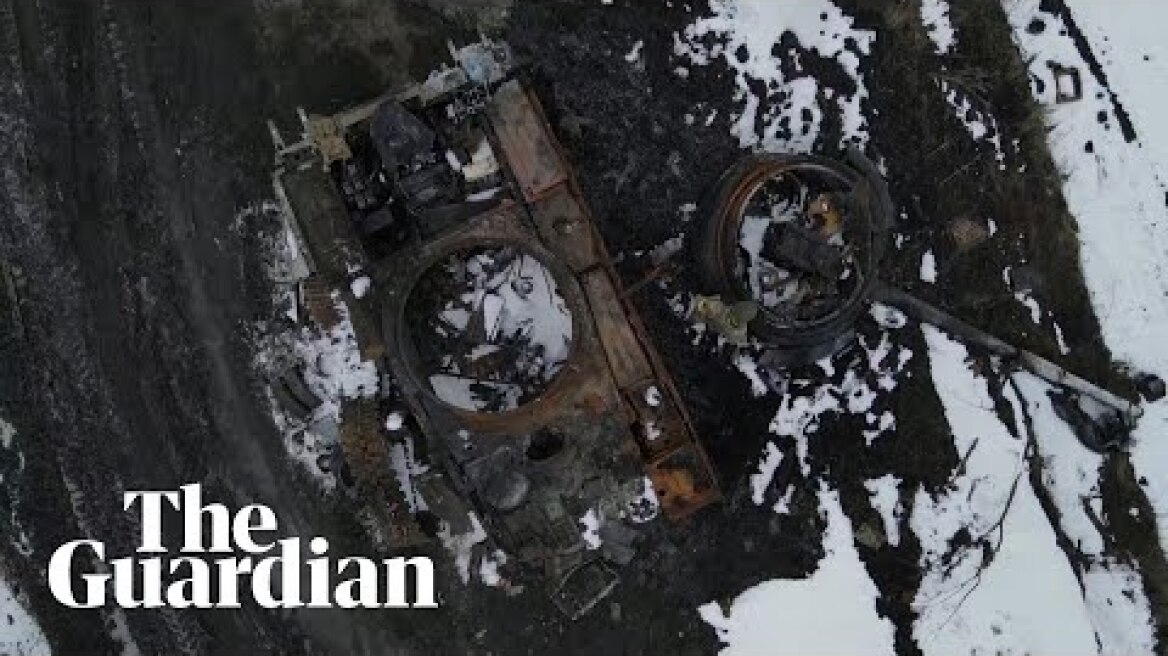 Drone shows destroyed Russian military in Sumy, Ukraine