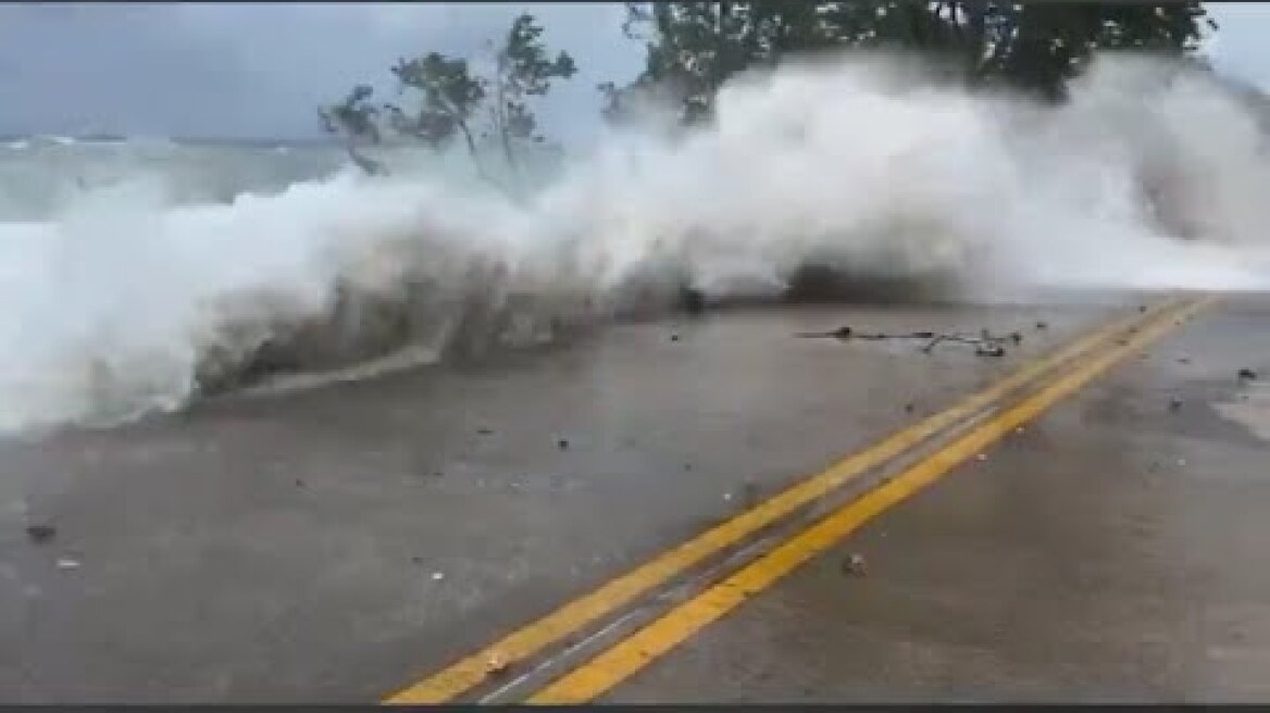 Category 5 Hurricane Iota Passes By San Andres and Providencia, Colombia - Nov. 16, 2020