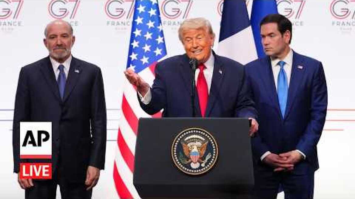 LIVE: Trump speaks at the end of the G7 summit in France