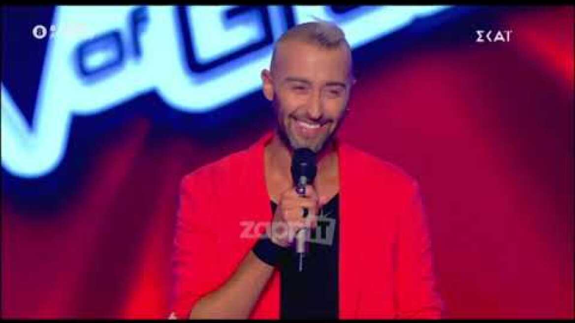 Έκπληκτος ο Πάνος Μουζουράκης στο The Voice - "Νόμιζα ότι άκουγα γυναικεία φωνή"