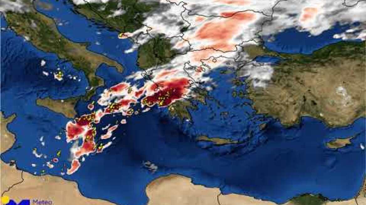 meteo.gr: Κορυφές νεφών και κεραυνοί Τετάρτη 30/10 - Πέμπτη 31/10/2019