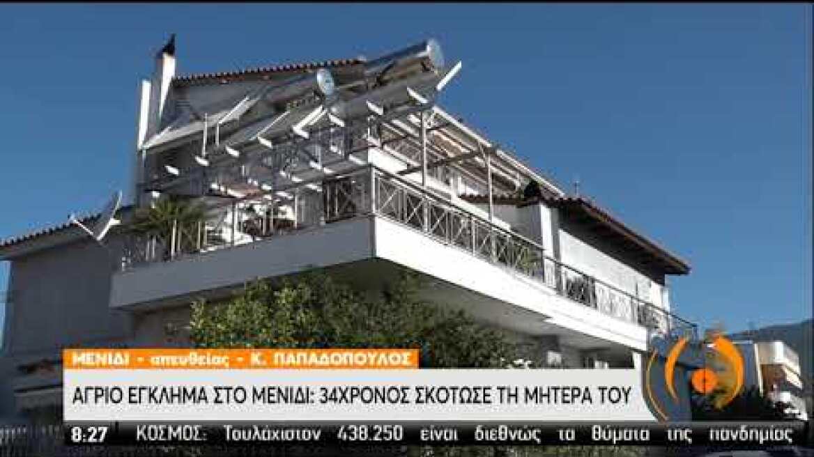 Άγριο έγκλημα στο Μενίδι-34χρονος σκότωσε τη μητέρα του | 17/06/2020 | ΕΡΤ