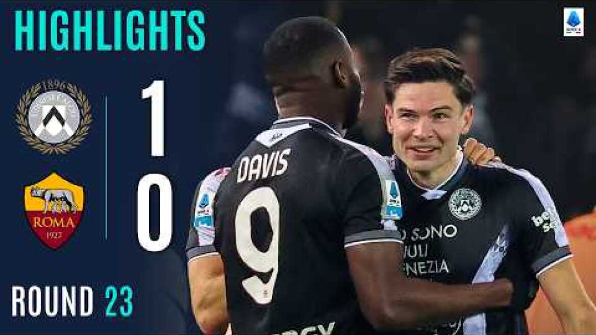 UDINESE-ROMA 1-0 | HIGHLIGHTS | Ekkelenkamp Strikes for the Win | SERIE A 2025/26