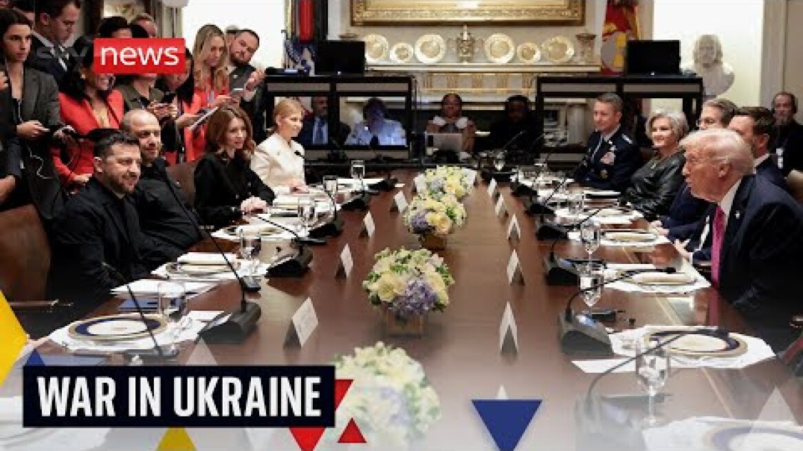 Στον «πάγο» οι Tomahawk μετά τη συνάντηση του Τραμπ με τον Ζελένσκι - Διαφώνησαν δημόσια για το αν ο Πούτιν θέλει να τελειώσει τον πόλεμο ή όχι Trump meets Zelenskyy at White House | Watch the full meeting