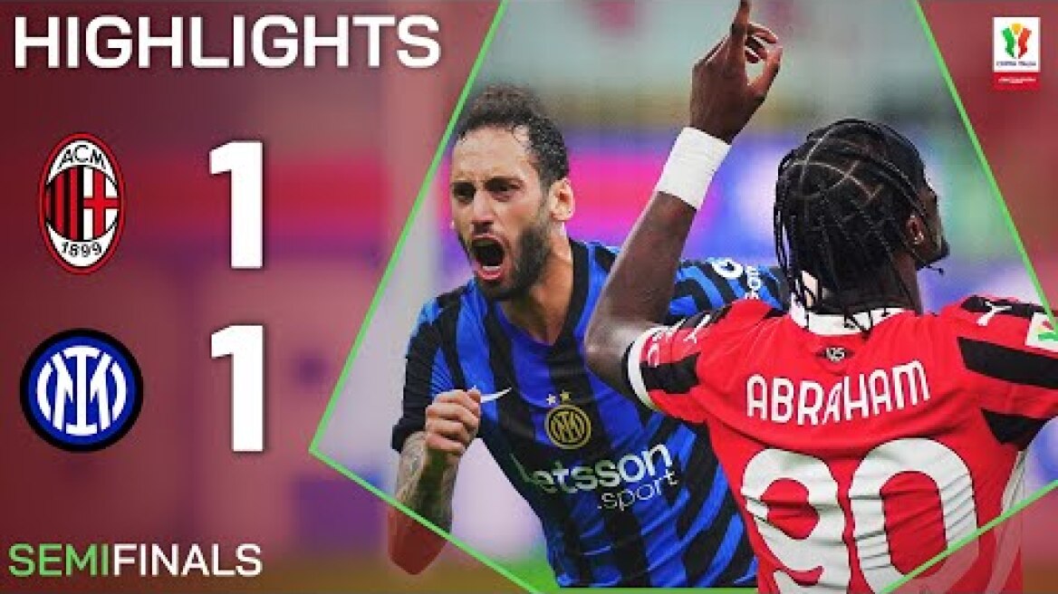 MILAN-INTER 1-1 | HIGHLIGHTS | All To Play For in Return Leg | Coppa Italia Frecciarossa 2024/25