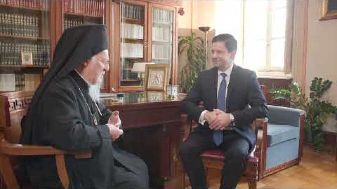 Συνάντηση Οικουμενικού Πατριάρχη Κύριου Βαρθολομαίου Α’ με τον Πρύτανη του ΕΚΠΑ καθηγητή Γ. Σιάσο