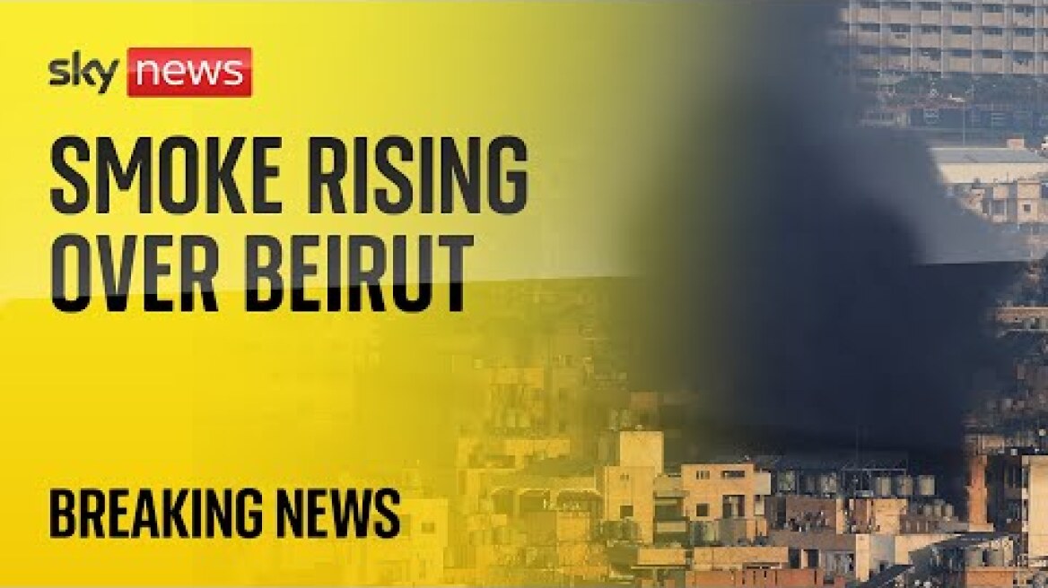 Watch live: Israeli strike rocks Beirut suburb in first attack on Lebanon capital in several days