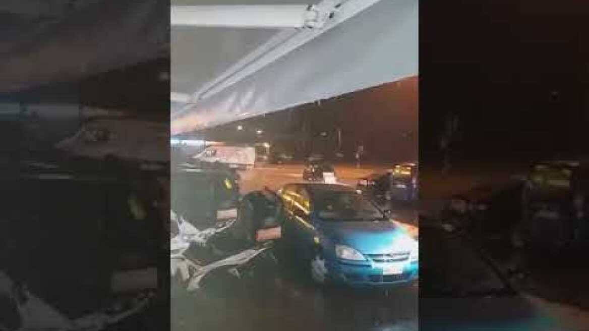 Έντονες βροχοπτώσεις στο Ηράκλειο, το βράδυ της Τρίτης