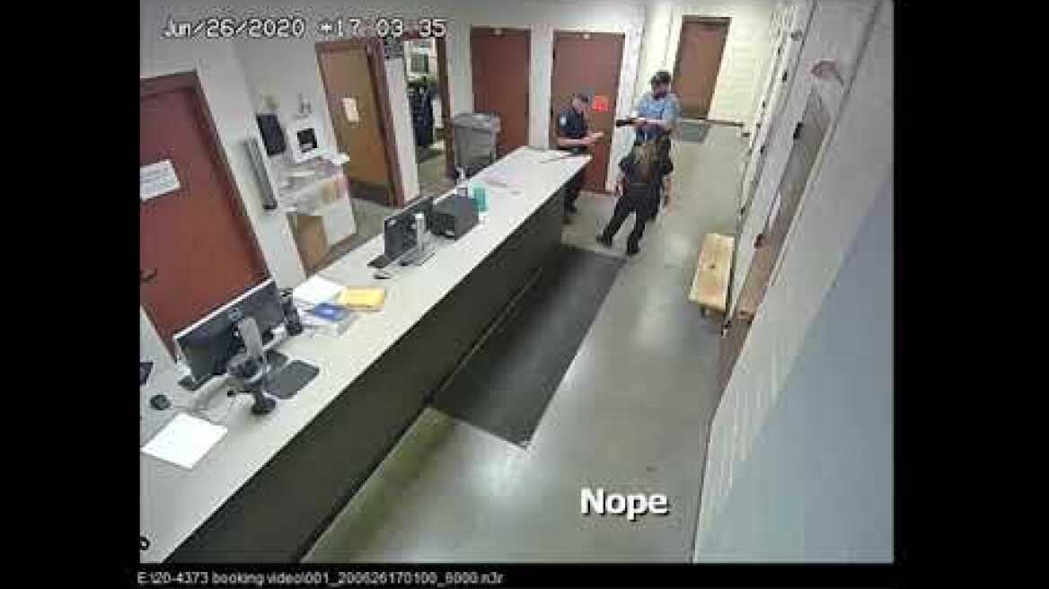 Karen Garner Arrest - Complete Uncut Booking Video from Police Station