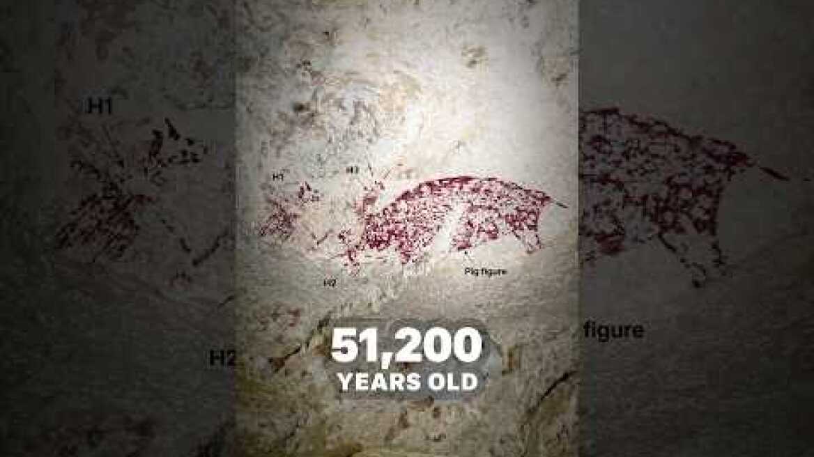 New discovery! 51,200-year-old cave painting in Sulawesi, Indonesia