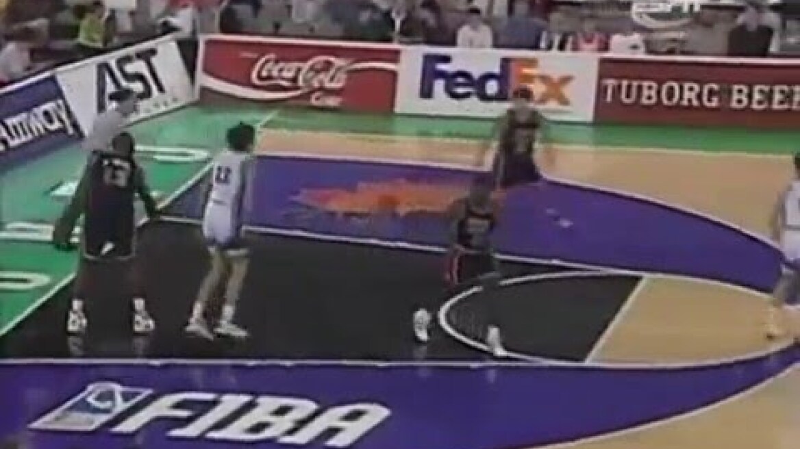 MundoBasket 1994 USA Greece Hristodoulou Galakteros O'Neal Kemp Tsekos Giannakis Bakatsias Sigalas