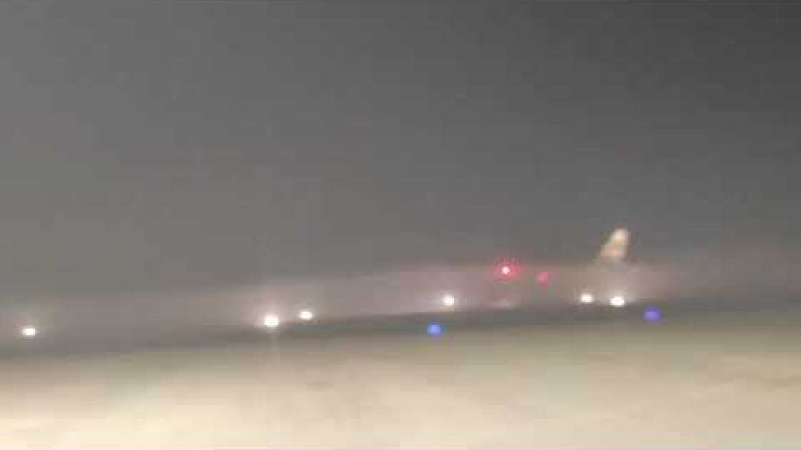 Ιωάννινα  Απογείωση εν μέσω πυκνής ομίχλης