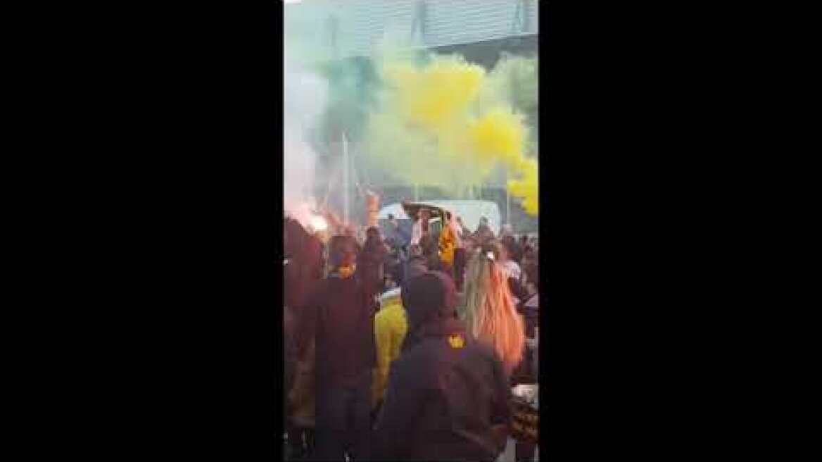 Άφιξη ΑΕΚ μετά την κατάκτηση του Διηπειρωτικού (19/02/19)