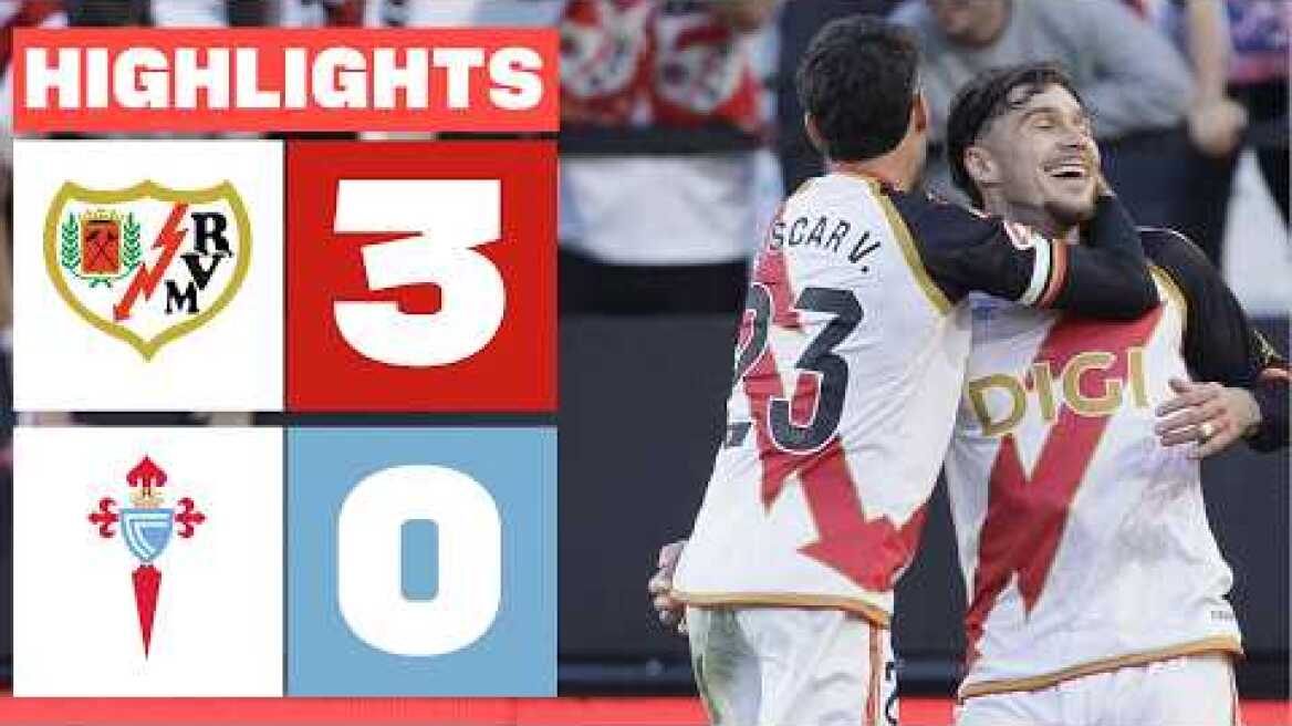 RAYO VALLECANO 3 - 0 CELTA | RESUMEN LALIGA EA SPORTS