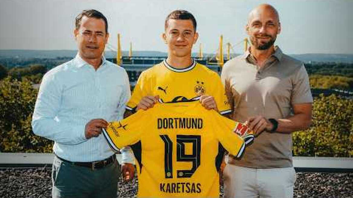 Kostantinos Karetsas joins Borussia Dortmund | First interview