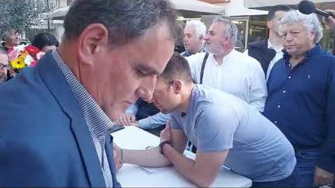 Ο Στέφανος Κασσελάκης στην Ιεράπετρα