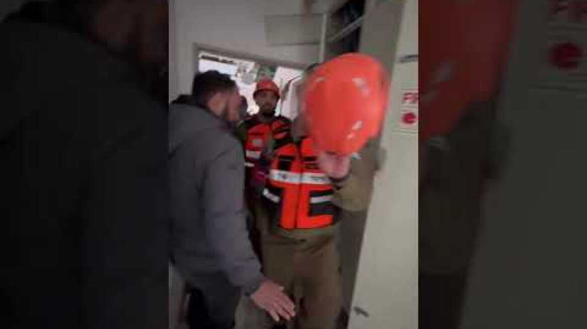 Καταστροφές σε νηπιαγωγείο στο Τελ Αβίβ (1)