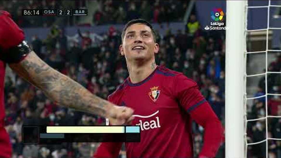 Resumen de CA Osasuna vs FC Barcelona (2-2)