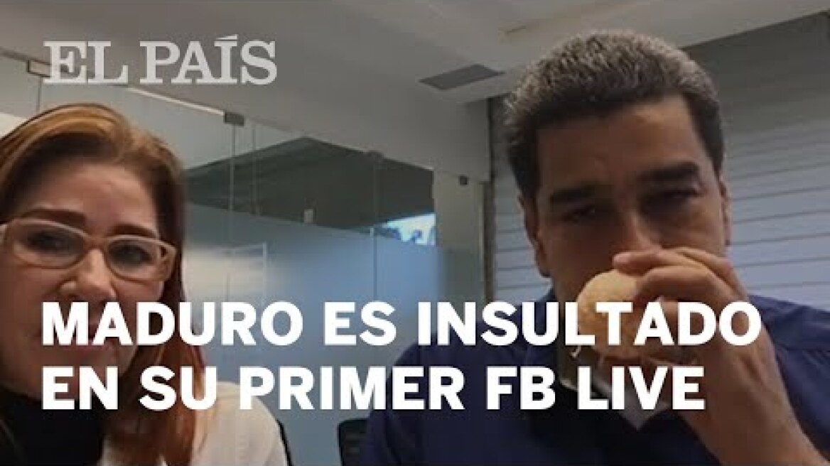 Chiflidos para Maduro en su primer FB live | Internacional