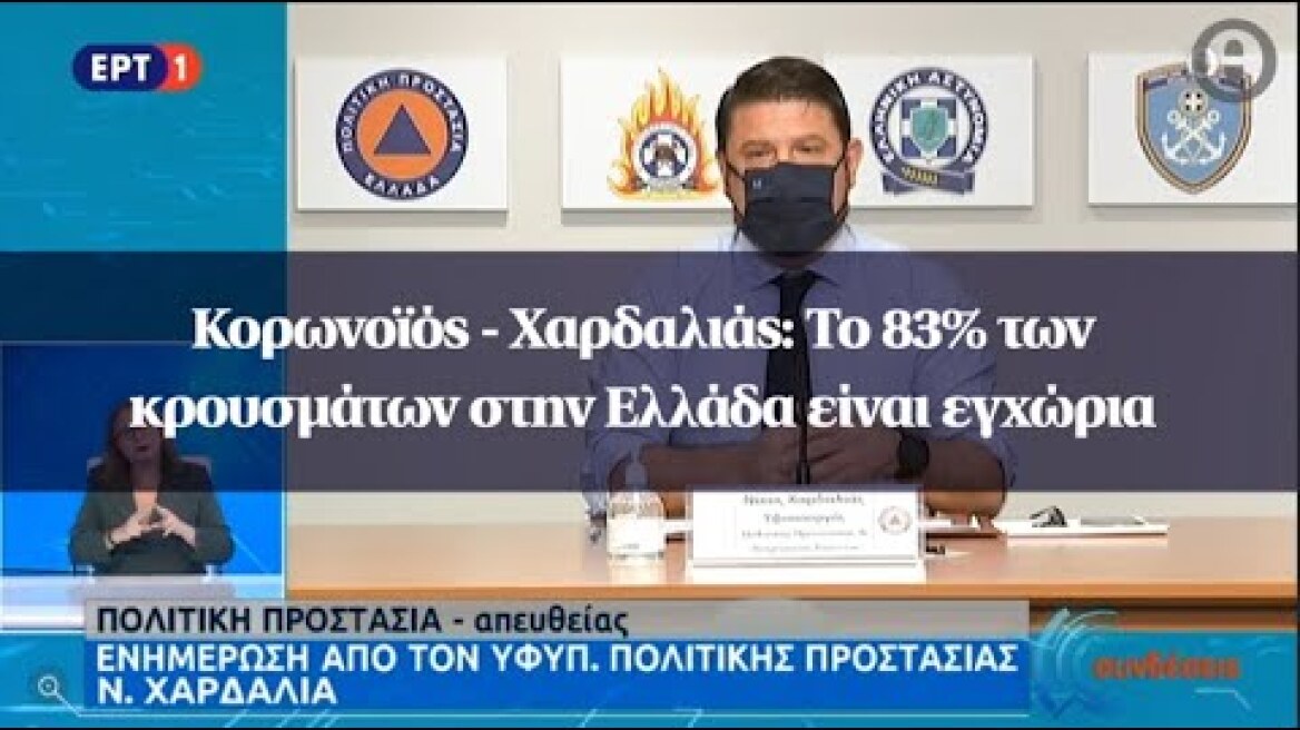Κορωνοϊός - Χαρδαλιάς: Το 83% των κρουσμάτων στην Ελλάδα είναι εγχώρια