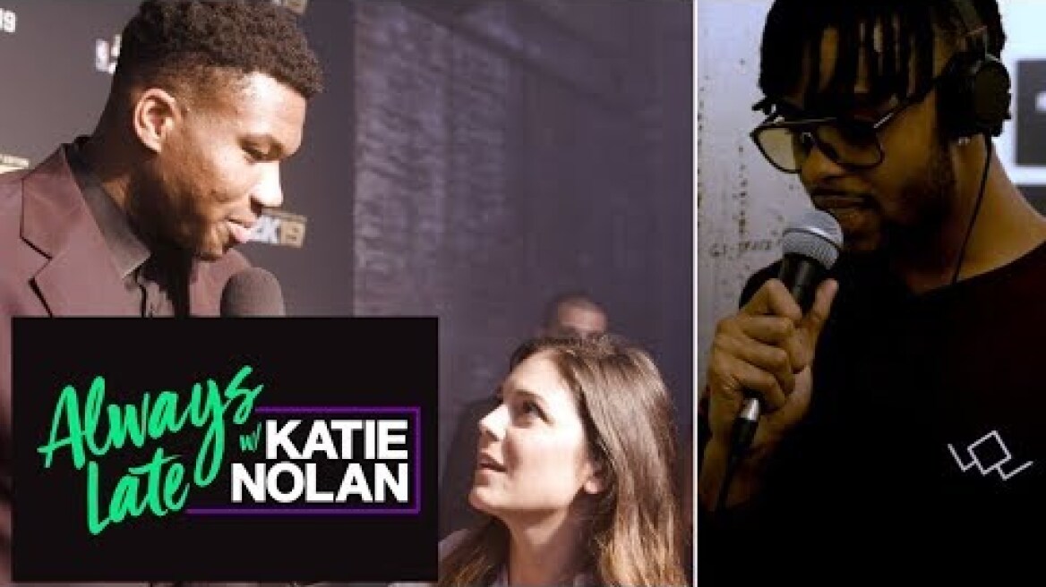 Katie Nolan gets help from NBA stars to prank Giannis, fans | Always Late with Katie Nolan | ESPN