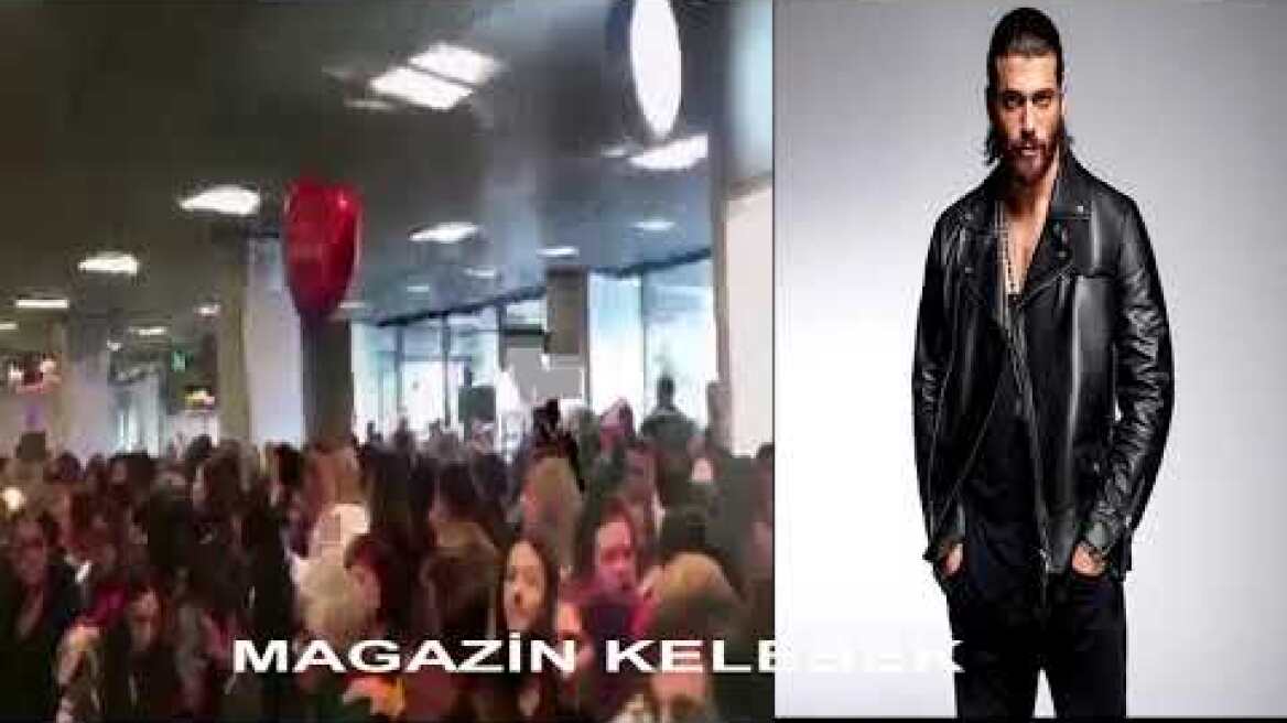 Can Yaman, excited anticipation of a visit to Spain, Madrid airport. Crazy fans