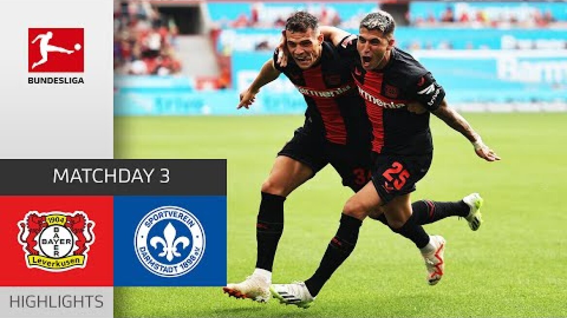 Leverkusen ready to face Bayern! | Bayer 04 Leverkusen - Darmstadt 98 5-1 | Matchday 3 – BL 23/24