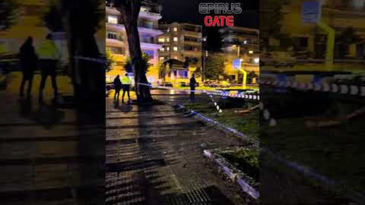 Πτώση πεύκου στην πλατεία του Γηροκομείου Ιωαννίνων λόγω των συνεχόμενων βροχοπτώσεων #epirusgate
