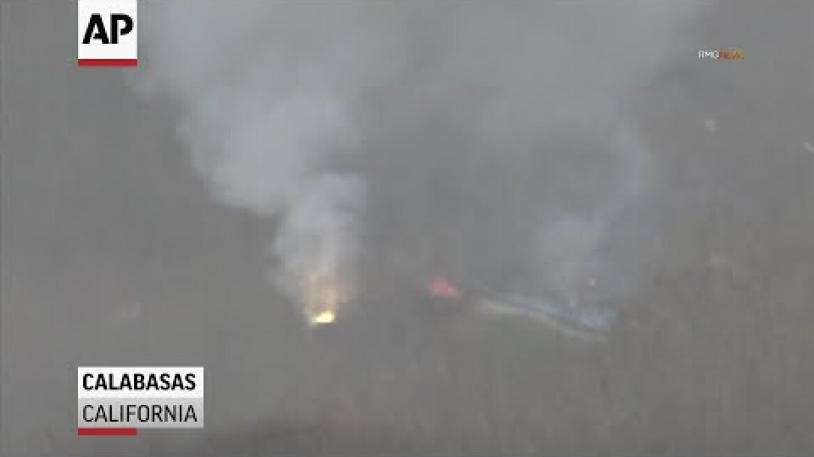 Video shows minutes after Kobe Bryant crash