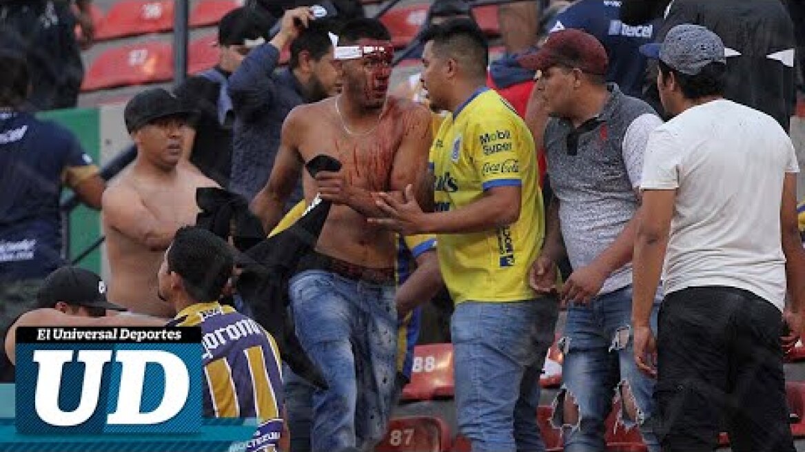 VIOLENCIA en la tribuna suspende el (Atlético de San Luis 0-2 Querétaro) LIGAMX JORNADA 14