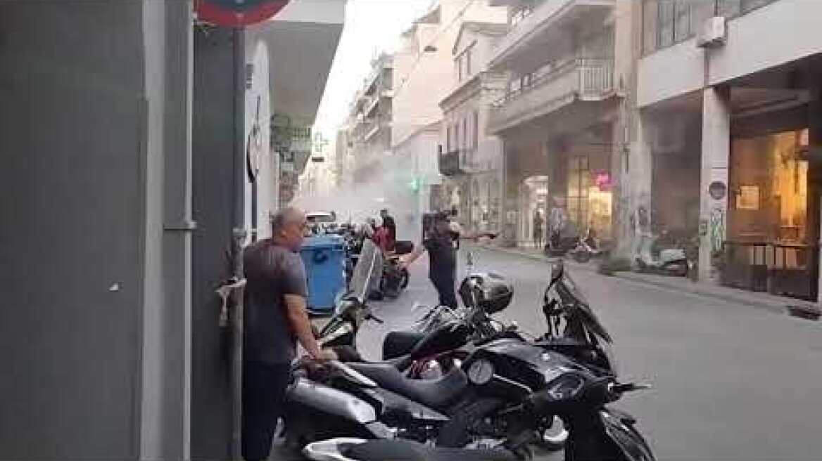 Επεισόδια στην πορεία για τα 12 χρόνια από τη δολοφονία του Παύλου Φύσσα στην Πάτρα