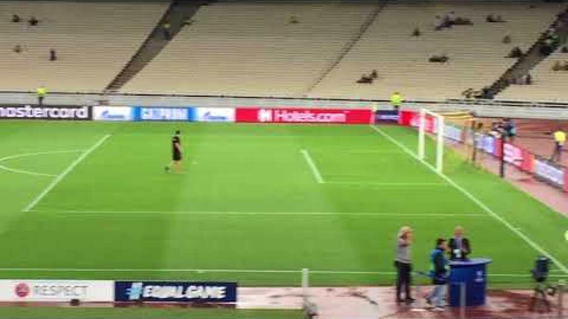 Αναγνωριστική βόλτα παικτών ΑΕΚ