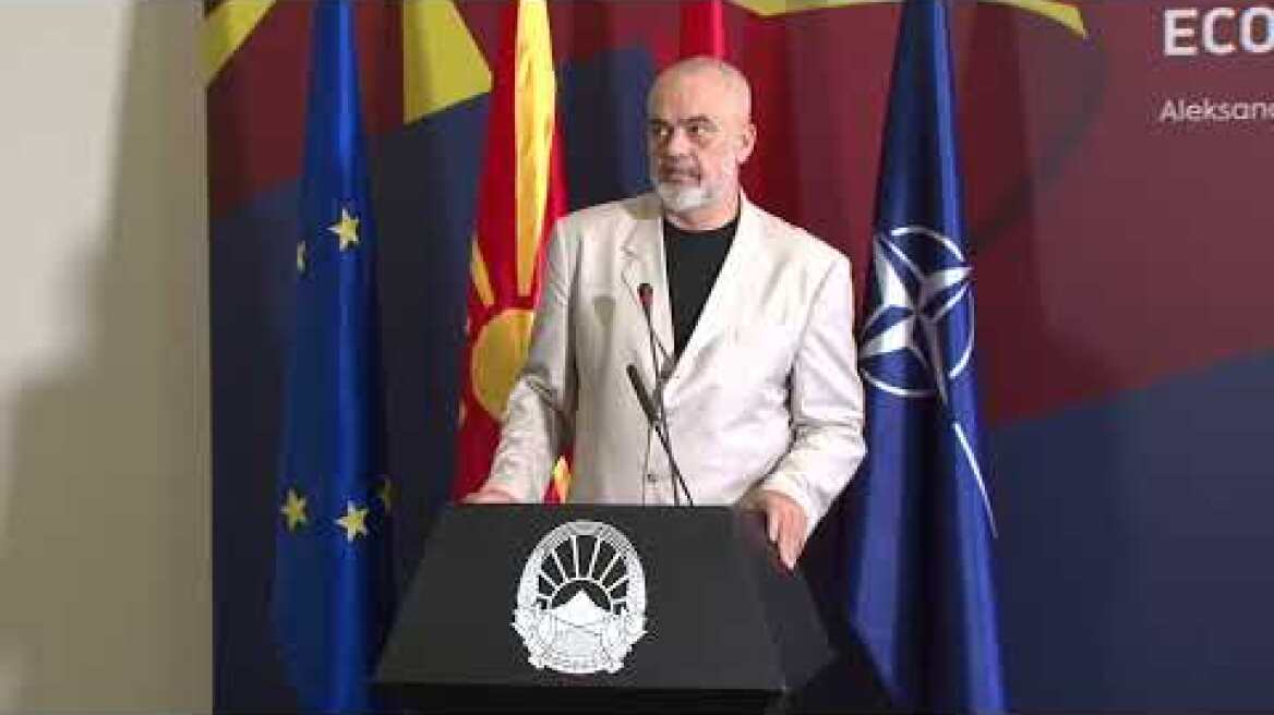 Изјави за медиуми на премиерот Зоран Заев и премиерот Еди Рама