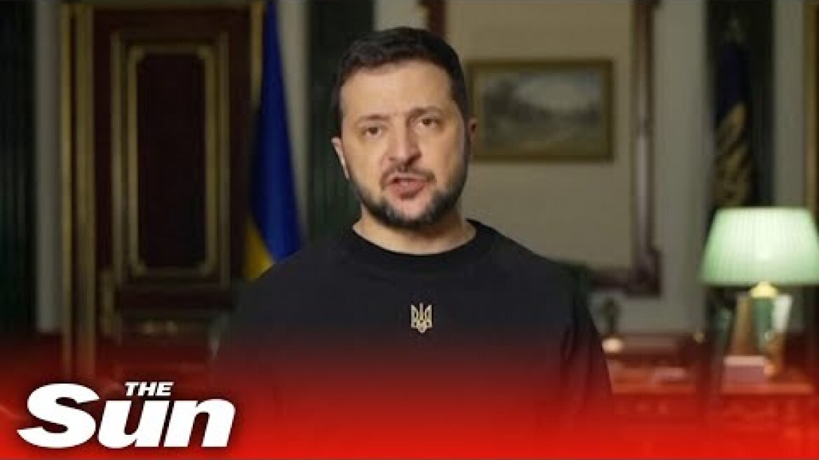 President Zelensky calls for peace in address to the Golden Globe Awards