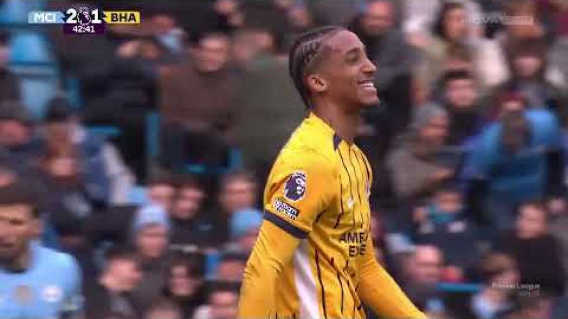 Μάντσεστερ Σίτι-Μπράιτον: 2-2 (MD 29, 15/03/2025)