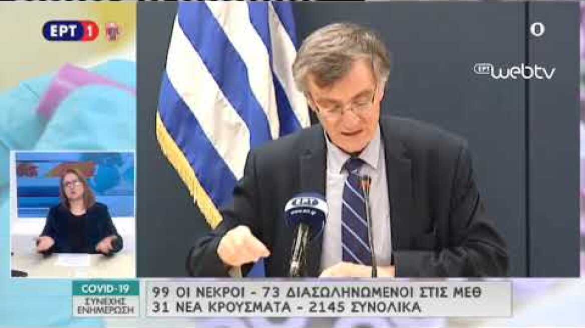 Ανακοινώσεις Τσιόδρα 13/04/2020