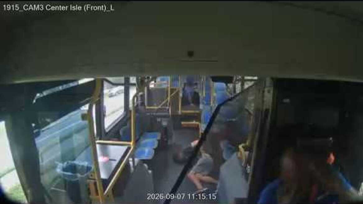 New video inside MARTA bus show driver fall asleep at wheel, crash into tree with passengers inside