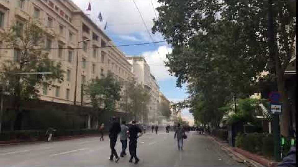 Επεισόδια στο συλλαλητήριο φοιτητών και μαθητών